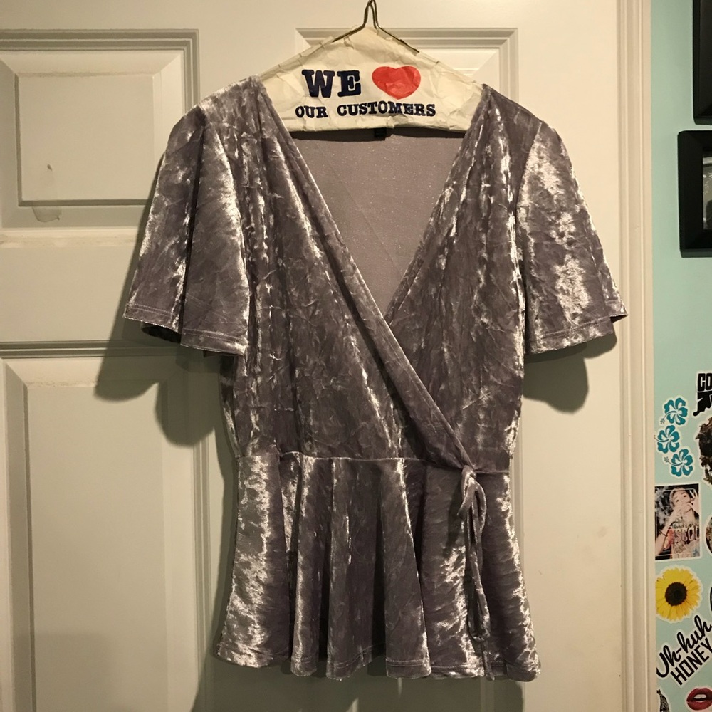 Light Purple Velvet Shirt!